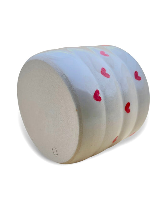 Handgefertigter Keramikbecher "Heart Cup" | mittel 270 ml