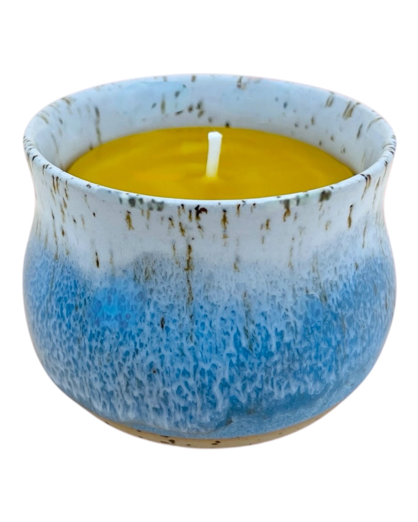 Bio-Bienenwachskerze im Keramikbecher
