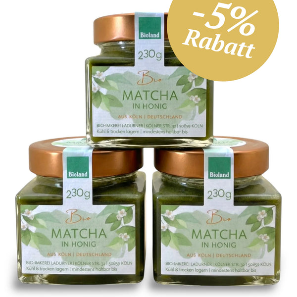 Bio-Matcha in Honig