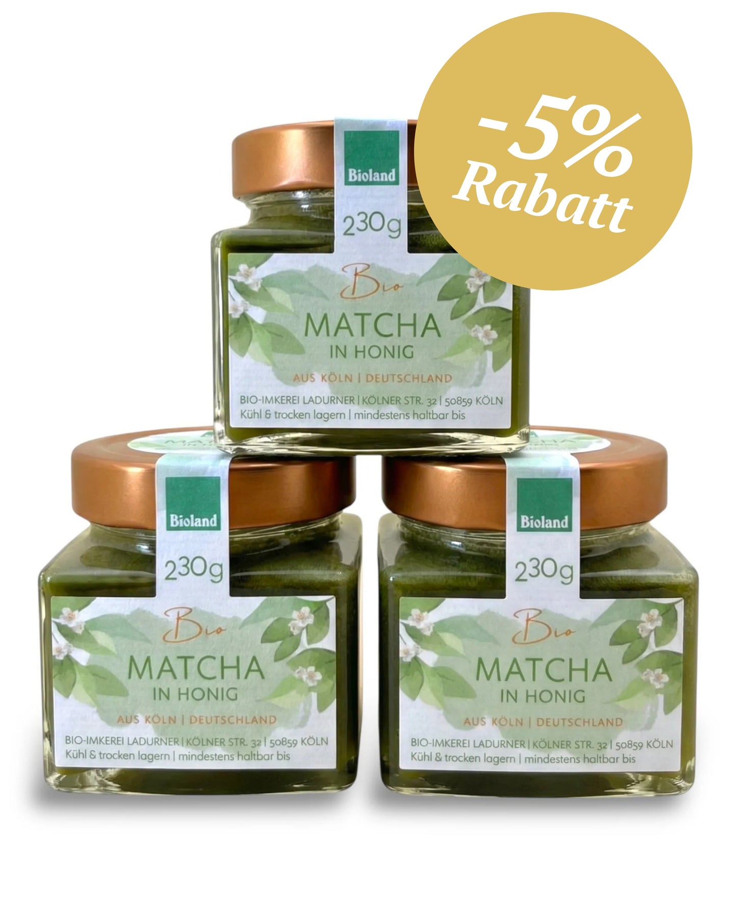 Bio-Matcha in Honig