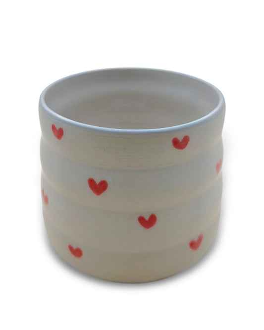 Handgefertigter Keramikbecher "Heart Cup" | mittel 300 ml