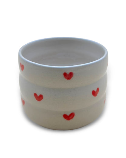Handgefertigter Keramikbecher "Heart Cup" | klein 170 ml