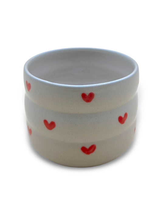 Handgefertigter Keramikbecher "Heart Cup" | klein 170 ml