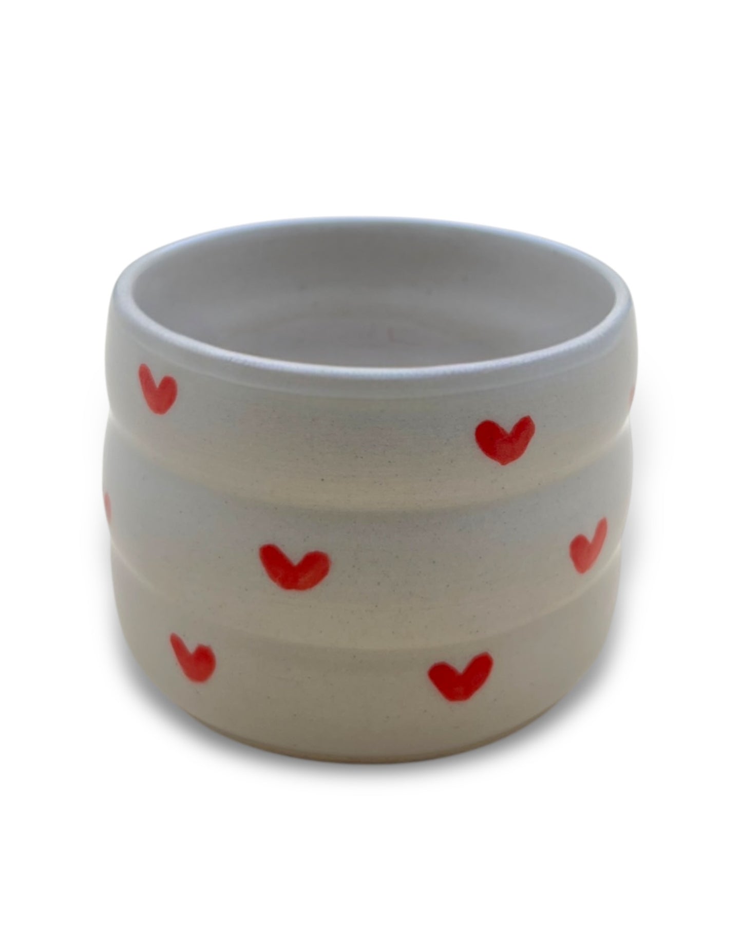 Handgefertigter Keramikbecher "Heart Cup" | klein 170 ml