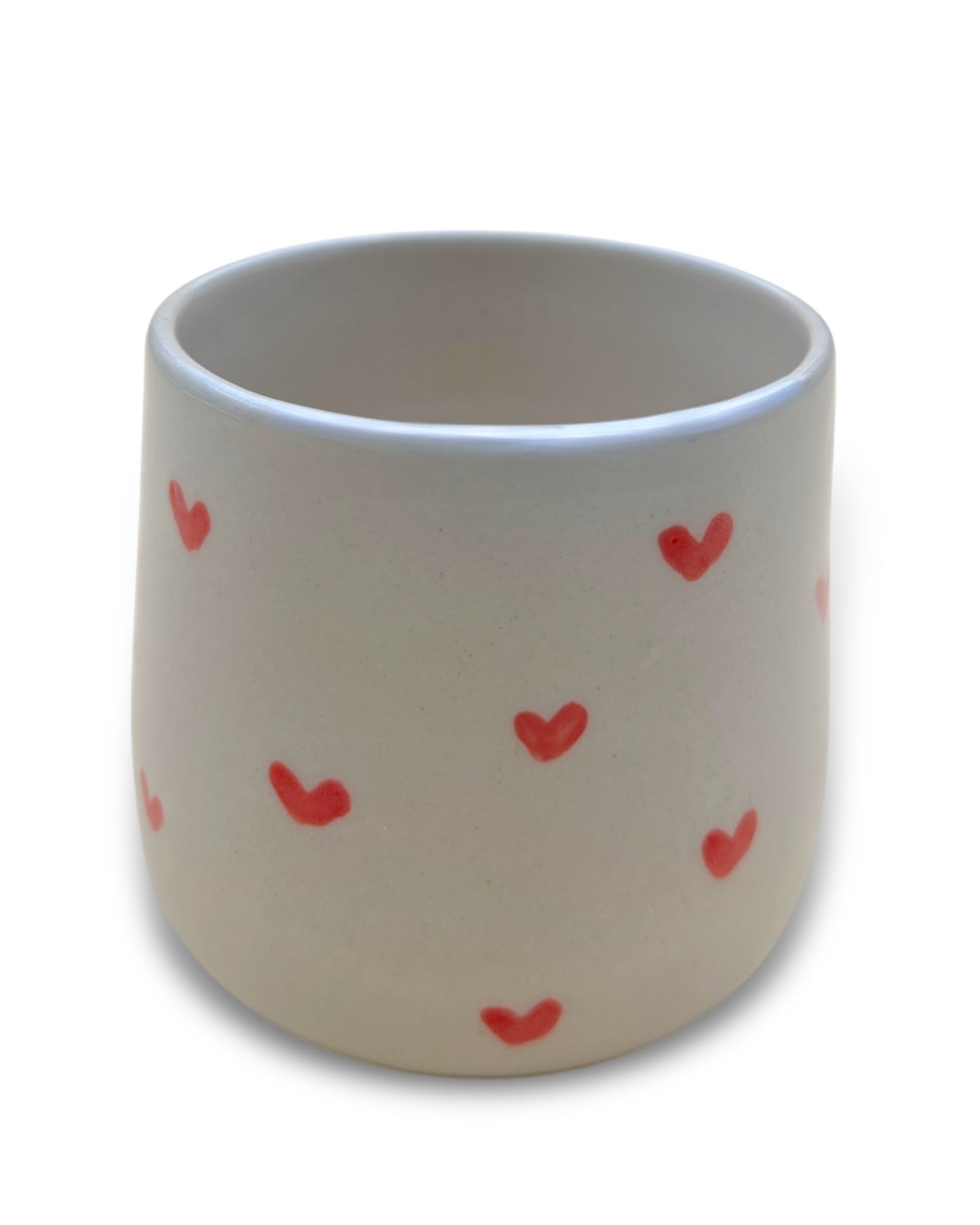 Handgefertigter Keramikbecher "Heart Cup" | mittel 280 ml