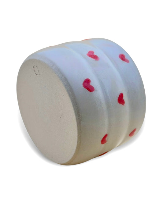 Handgefertigter Keramikbecher "Heart Cup" | klein 180 ml