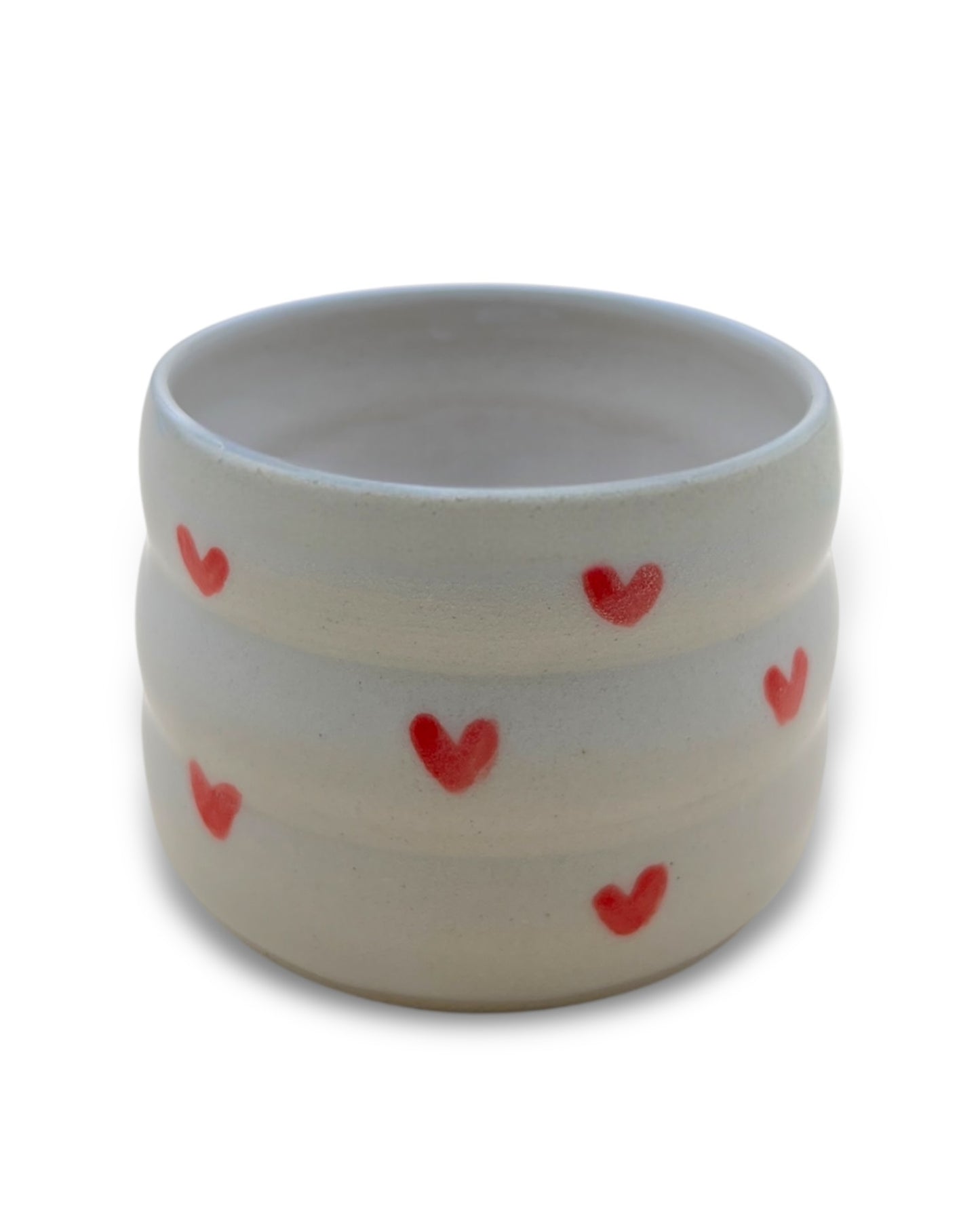 Handgefertigter Keramikbecher "Heart Cup" | klein 170 ml