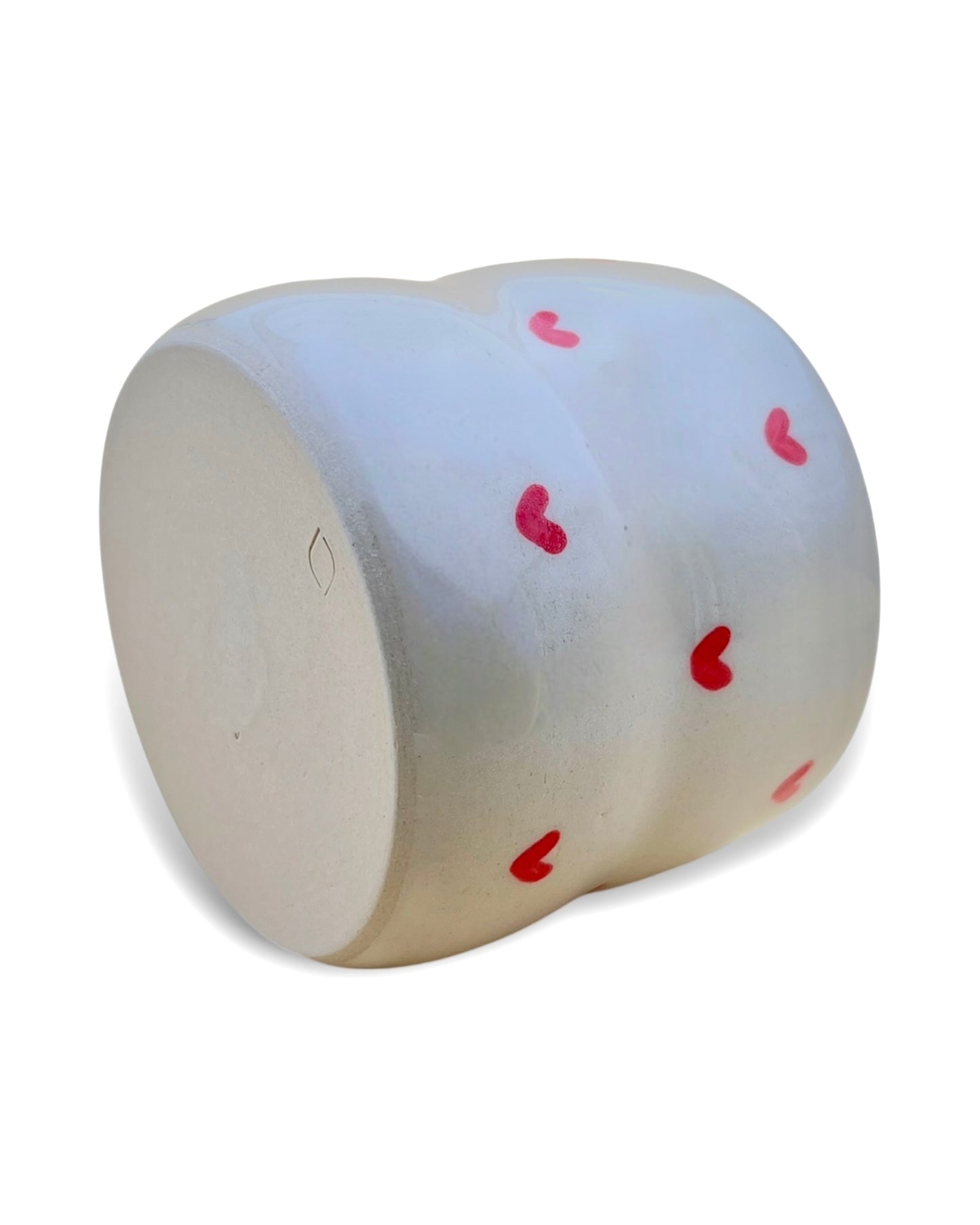 Handgefertigter Keramikbecher "Heart Cup" | mittel 270 ml