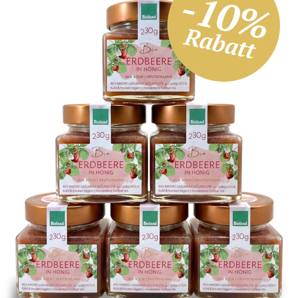 Bio-Erdbeere in Honig