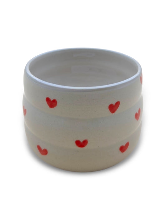 Handgefertigter Keramikbecher "Heart Cup" | klein 180 ml