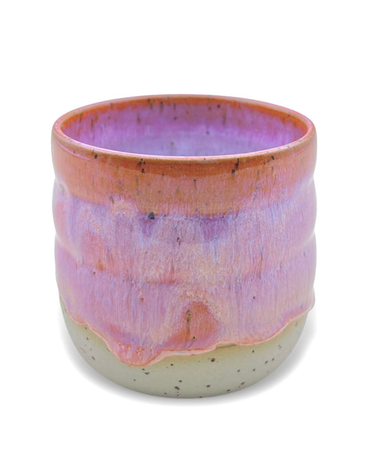 Handgefertigter Keramikbecher "Pink Tulip" | mittel 250 ml