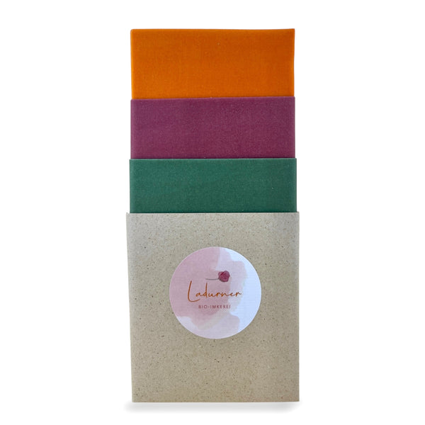 Bio-Bienenwachstücher im 3er-Set 