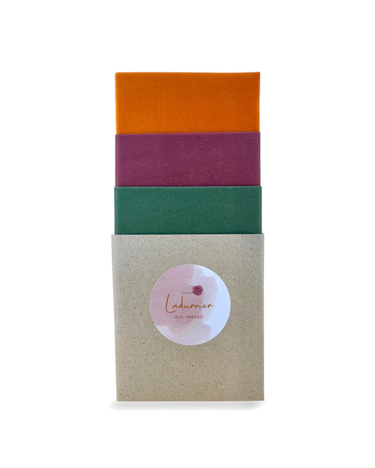 Bio-Bienenwachstücher im 3er-Set "BOTANICA"