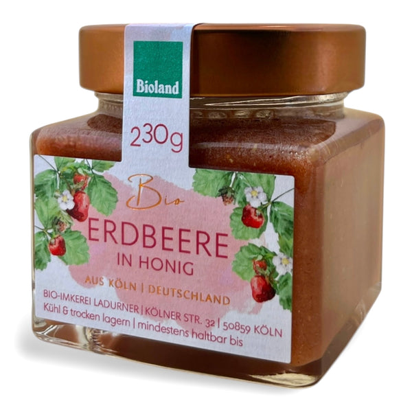 Bio-Erdbeere in Honig