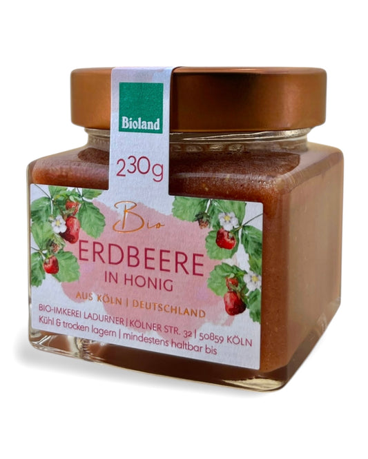 Bio-Erdbeere in Honig