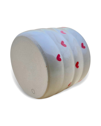 Handgefertigter Keramikbecher "Heart Cup" | mittel 270 ml