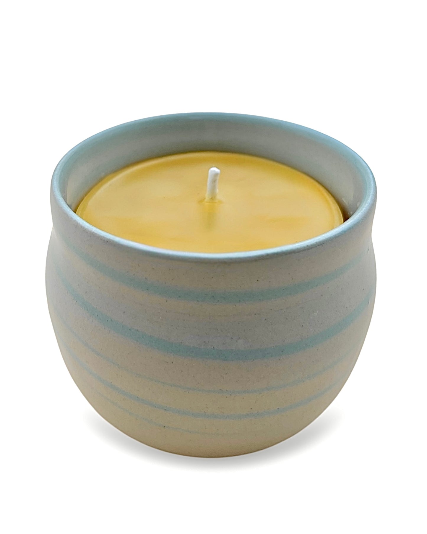 Bio-Bienenwachskerze im Keramikbecher