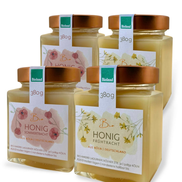 Bio-Honig Quartett – Frühtracht & Sommertracht