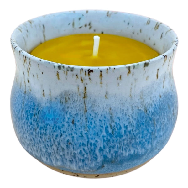 Bio-Bienenwachskerze im Keramikbecher