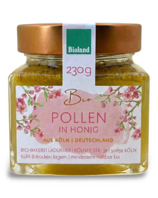 Bio-Pollen in Honig