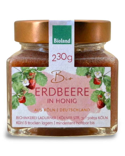 Bio-Erdbeere in Honig
