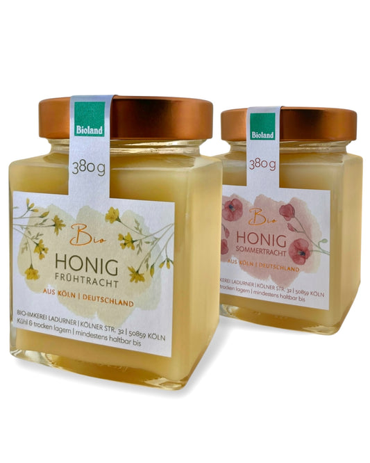 Bio-Honig Duo – Frühtracht & Sommertracht